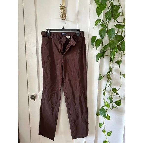 Dockers Stretch women’s size 14 long brown pants - Picture 1 of 8